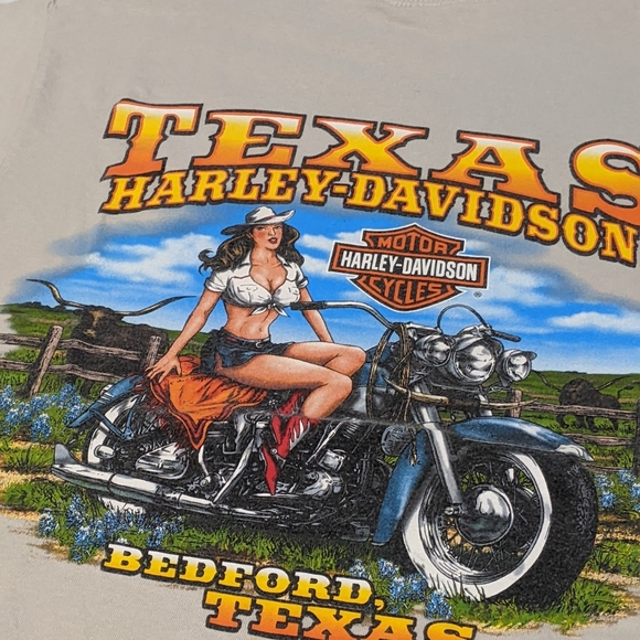Harley Davidson Tshirt  Bedford Texas - Picture 1 of 10